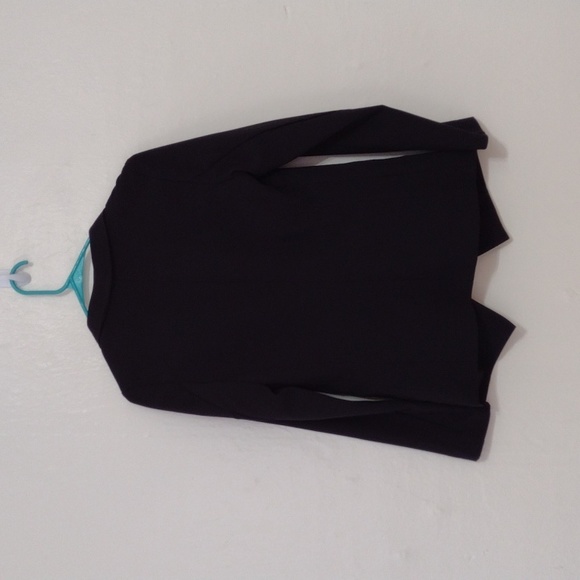 Divided Black Lightweight Asymmetrical Open Moto Blazer Size 4 - Picture 4 of 12